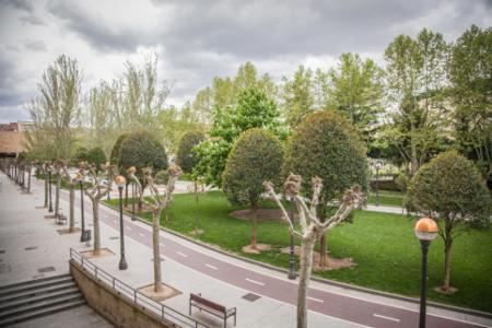 Pensión Parque del Ebro Logroño Exterior foto